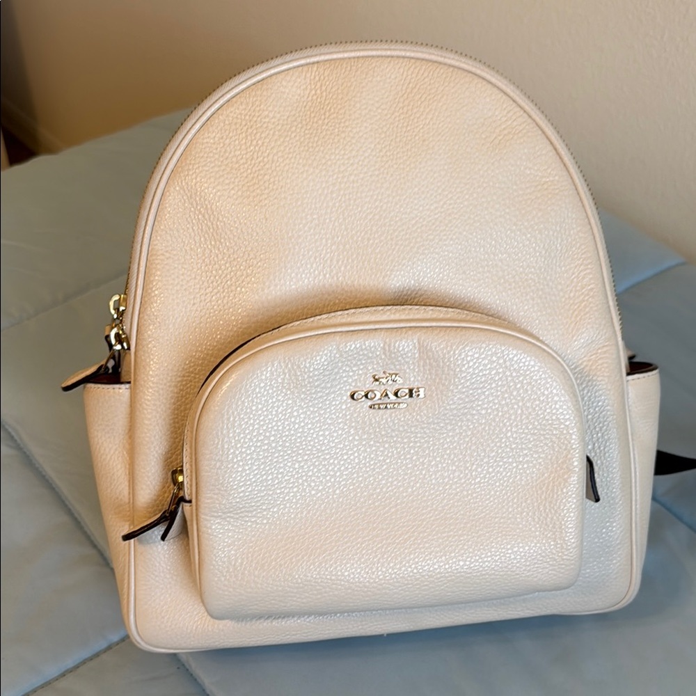 Coach Ivory Leather Backpack